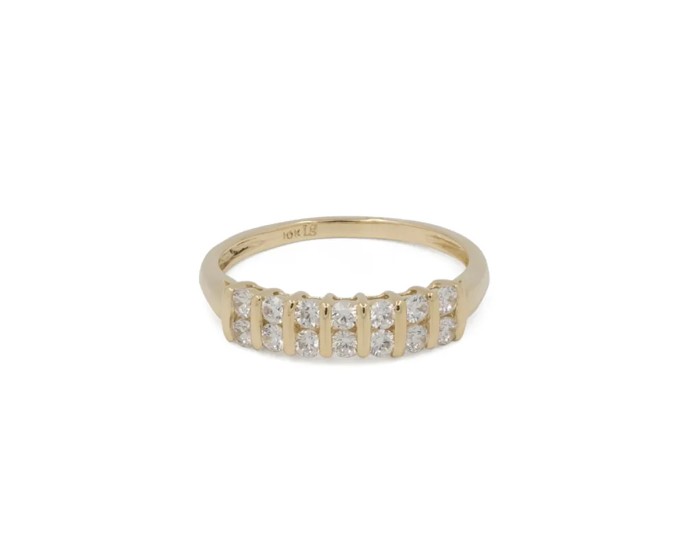 THE MULTI 2-ROW RING sold by Lisa Gozlan
