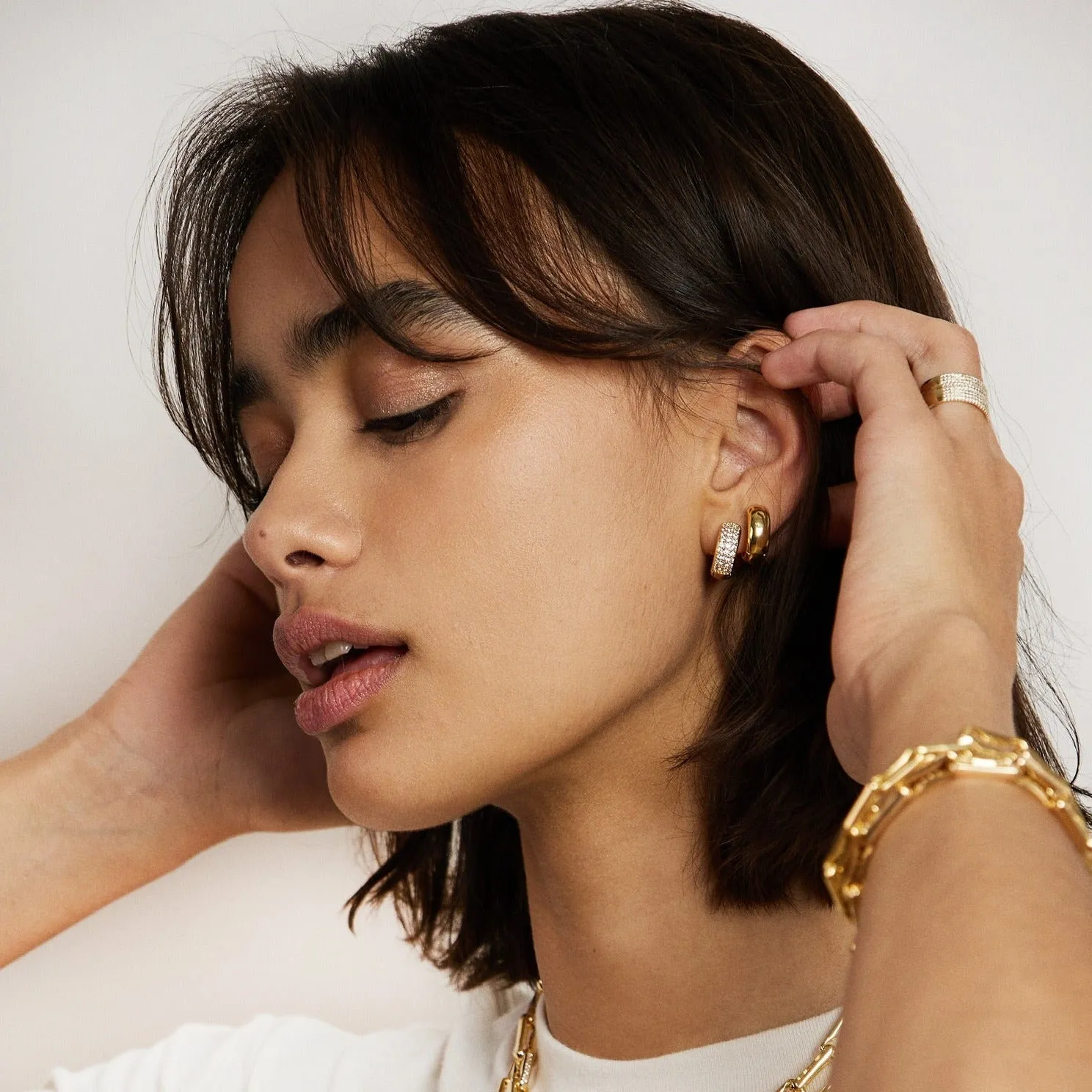 E042 'BOLD HUGGIE' sold by Lisa Gozlan product image thumbnail 2