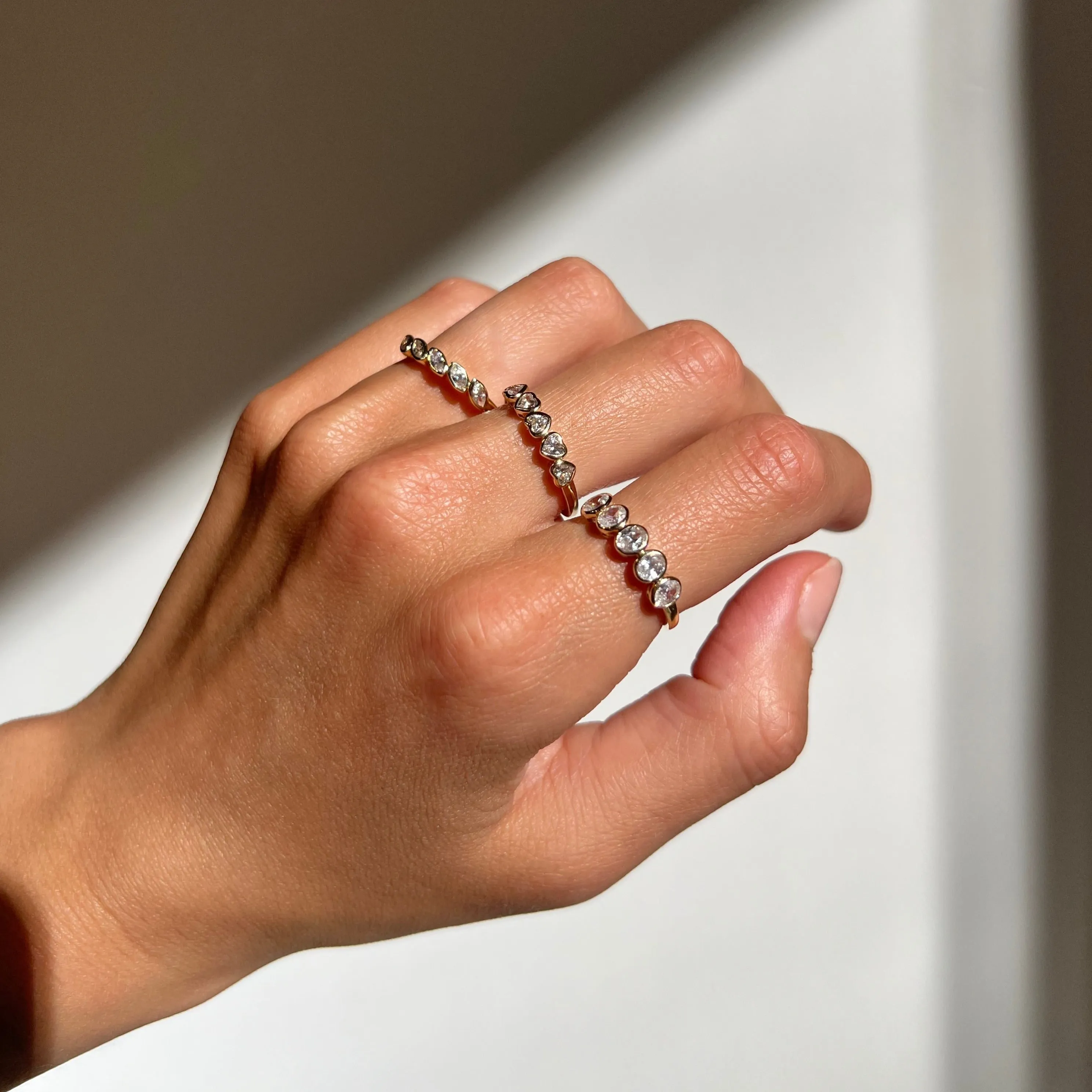 DAINTY MULTI-OVAL STACKER sold by Lisa Gozlan product image thumbnail 3