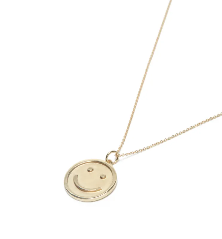 THE CLASSIC HAPPY FACE PENDANT sold by Lisa Gozlan