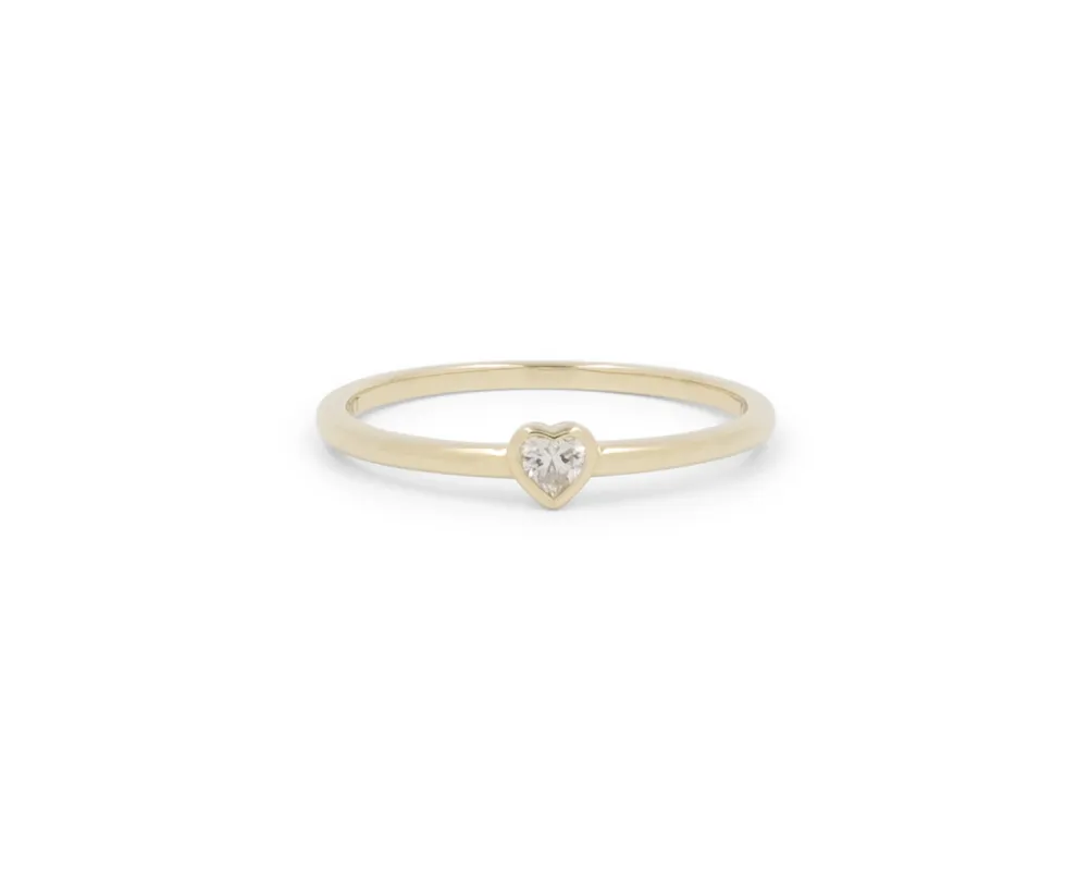 DAINTY HEART STACKER sold by Lisa Gozlan