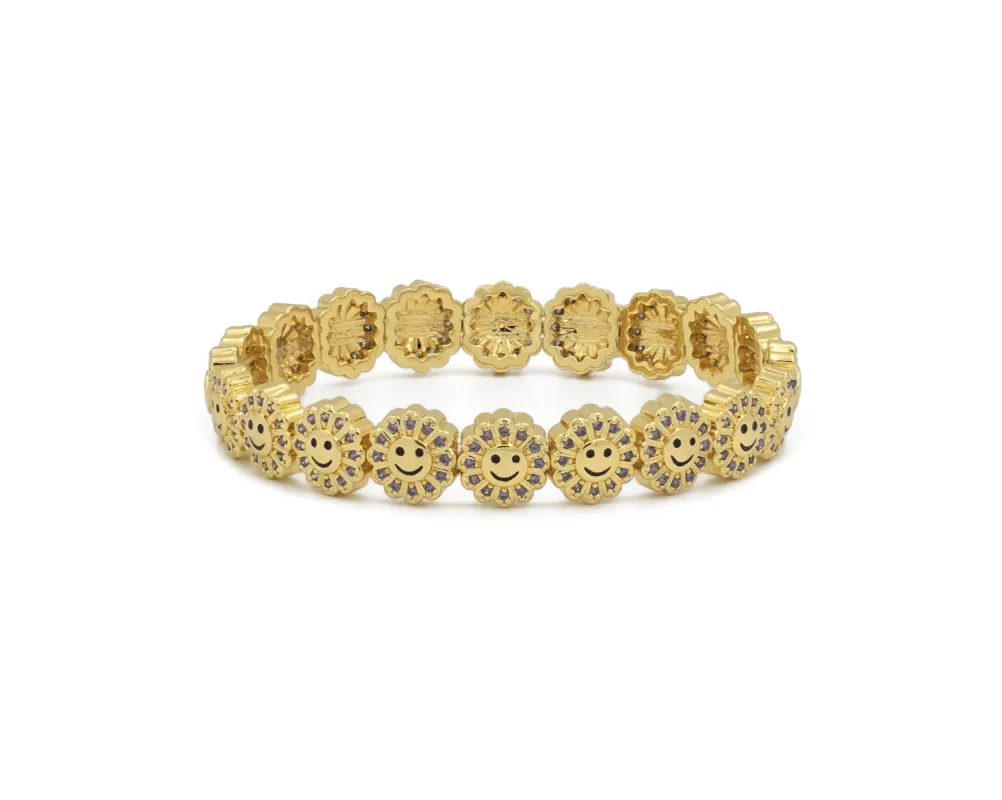 THE ETERNAL DAISY BRACELET AMETHYST sold by Lisa Gozlan