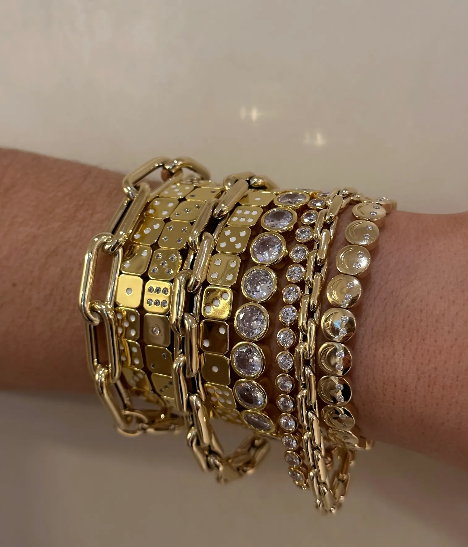 THE DICE BRACELET CZ sold by Lisa Gozlan product image thumbnail 4