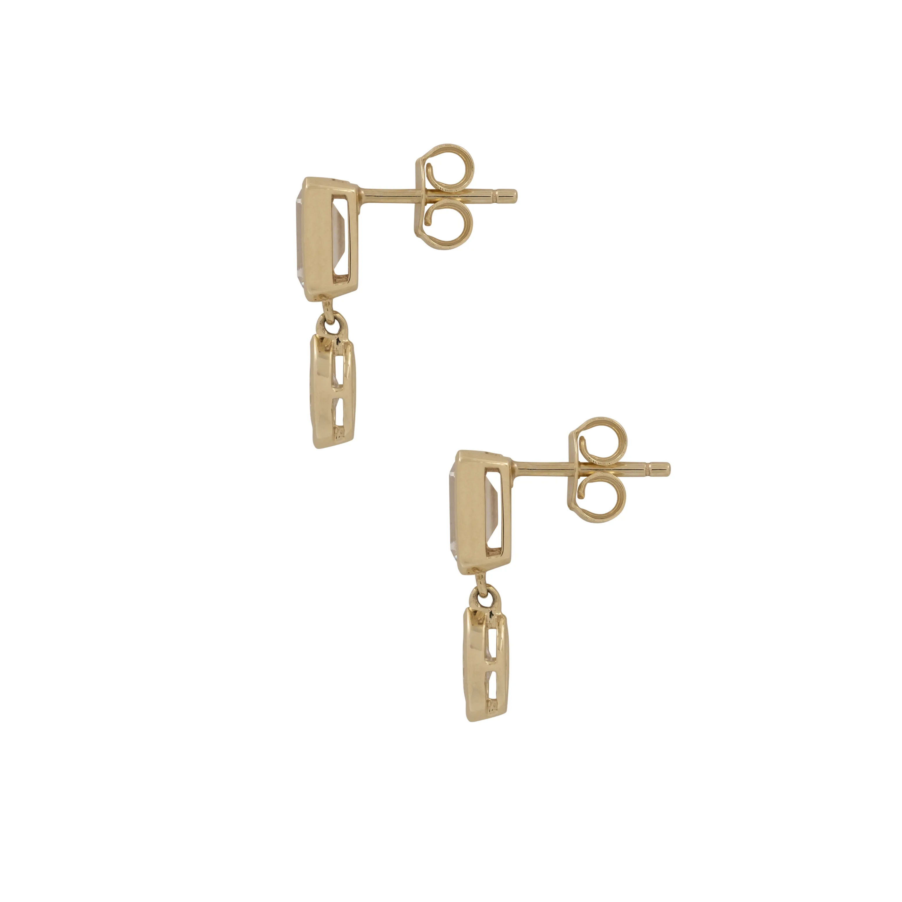 EMERALD-MARQUISE DROP EARRINGS sold by Lisa Gozlan product image thumbnail 3