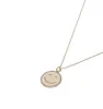 THE SEMI PAVÉ HAPPY FACE PENDANT sold by Lisa Gozlan