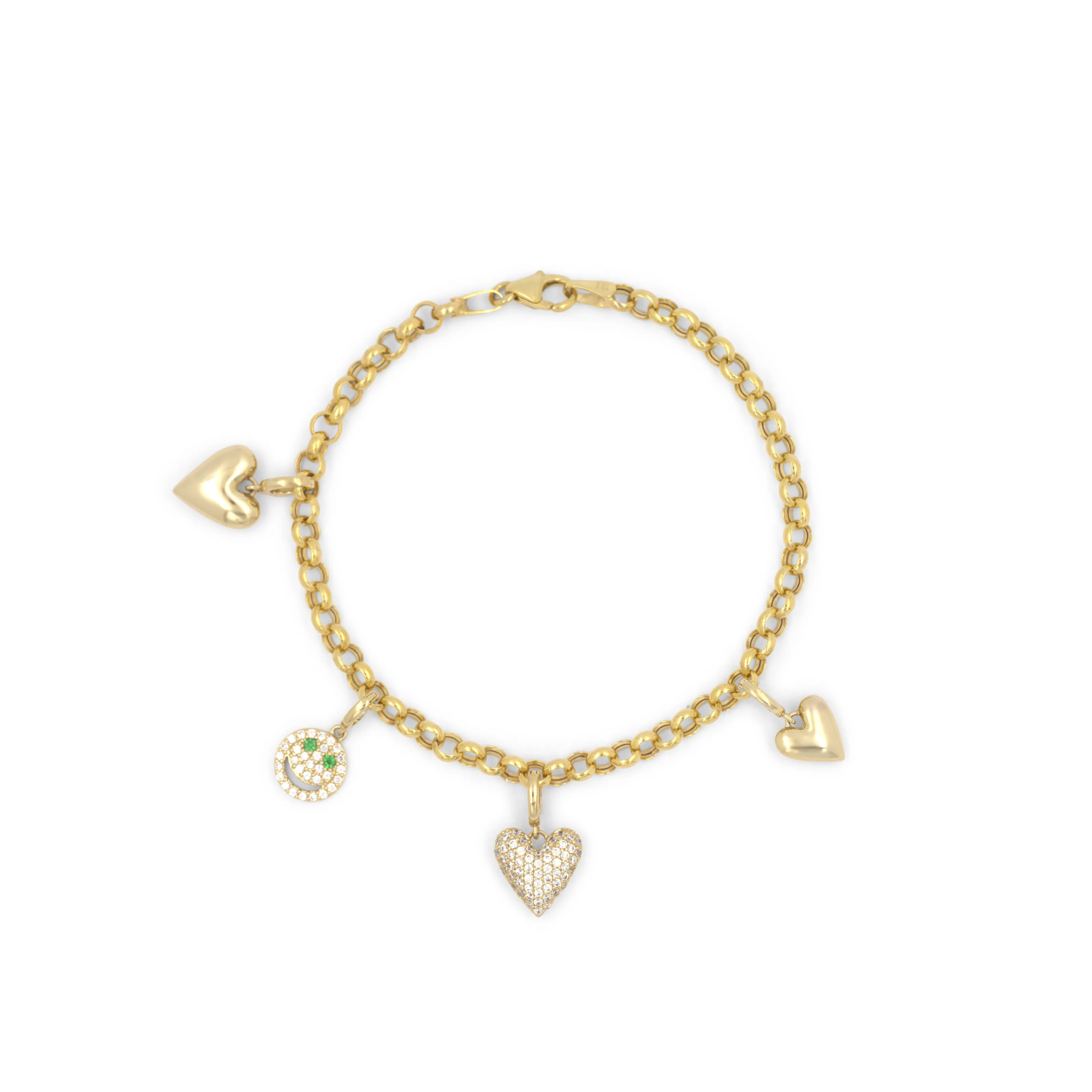 THE PUFFED HEART CHARM sold by Lisa Gozlan product image thumbnail 3