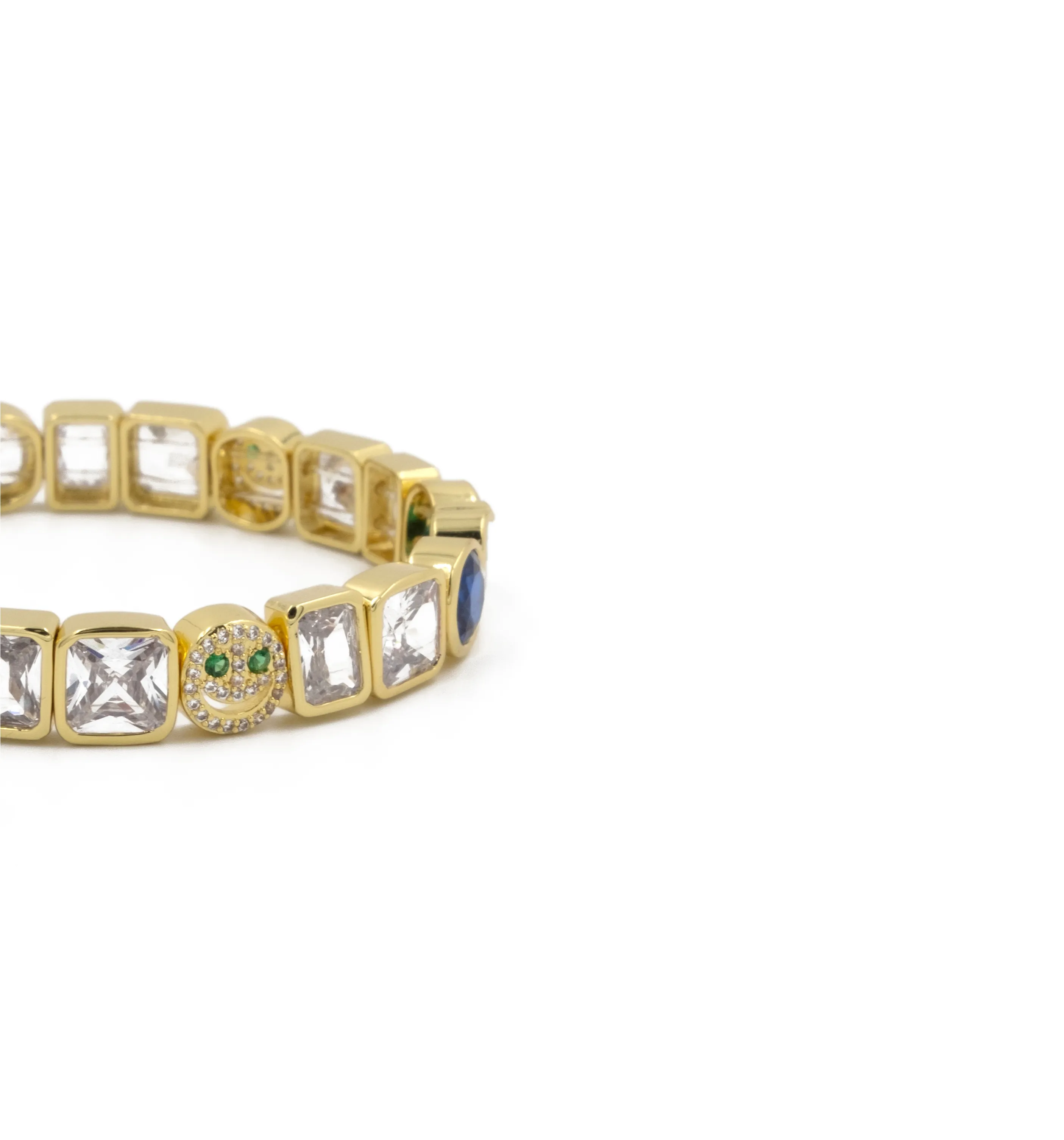 THE PAVÉ HAPPY JEWEL BRACELET sold by Lisa Gozlan product image thumbnail 2