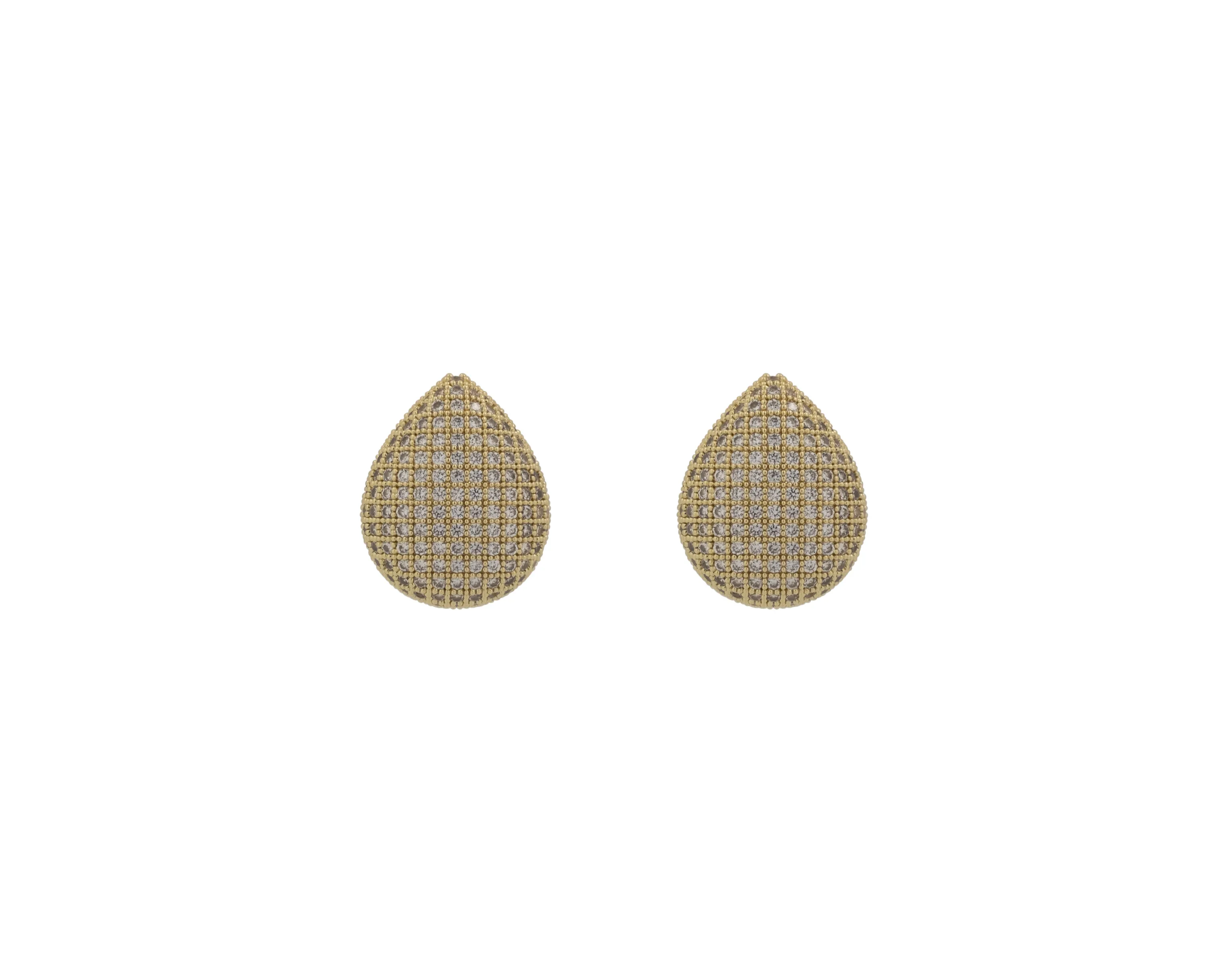 THE PAVÉ TEARDROP EARRINGS sold by Lisa Gozlan