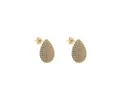 THE PAVÉ TEARDROP EARRINGS sold by Lisa Gozlan