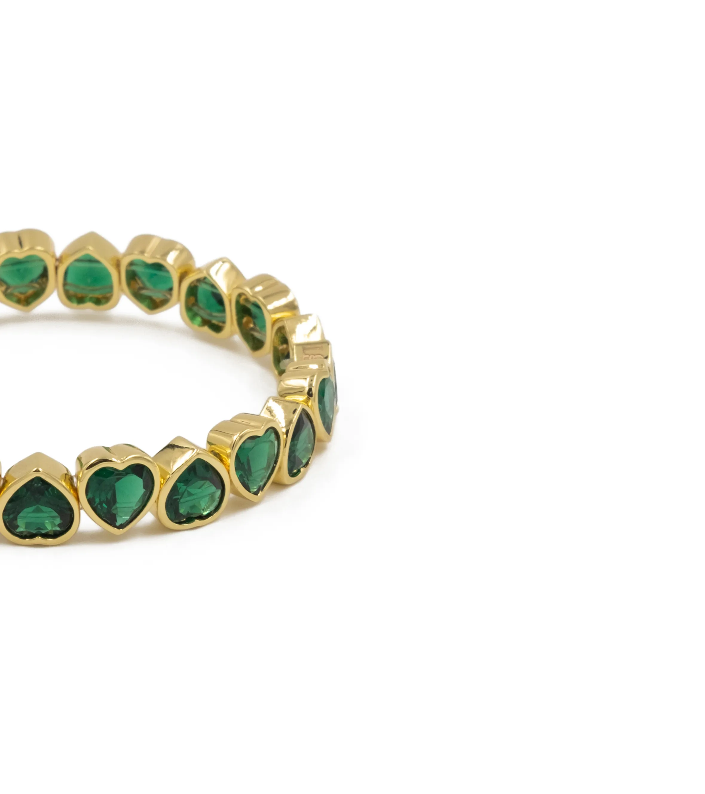 THE HEART EMERALD JEWEL BRACELET sold by Lisa Gozlan product image thumbnail 2