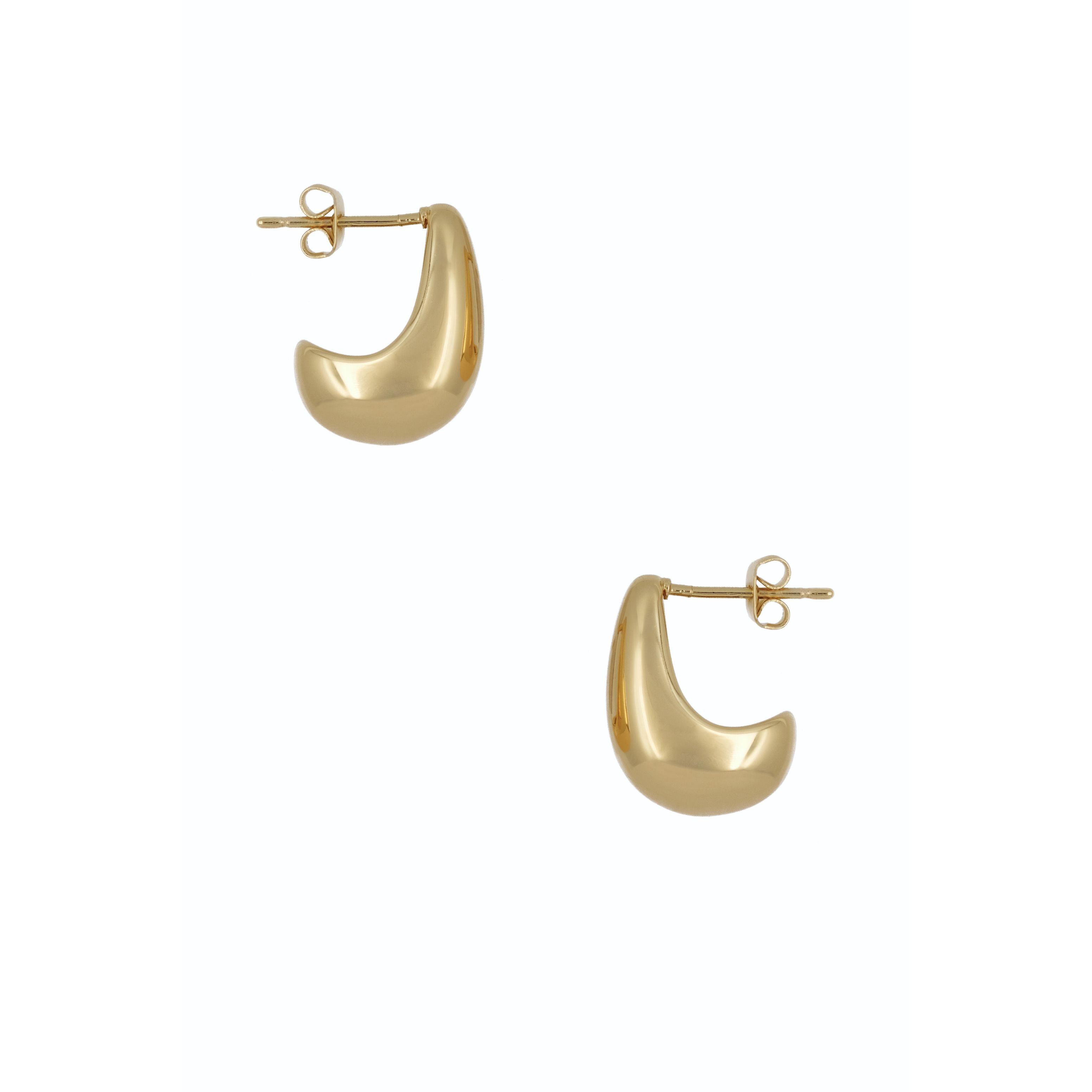 THE DROPLET CURVE EARRINGS sold by Lisa Gozlan product image thumbnail 5