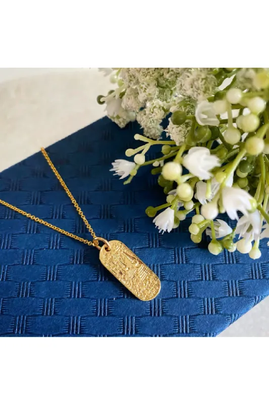 Wisteria London Charis Gold Coin Necklace sold by Goddiva