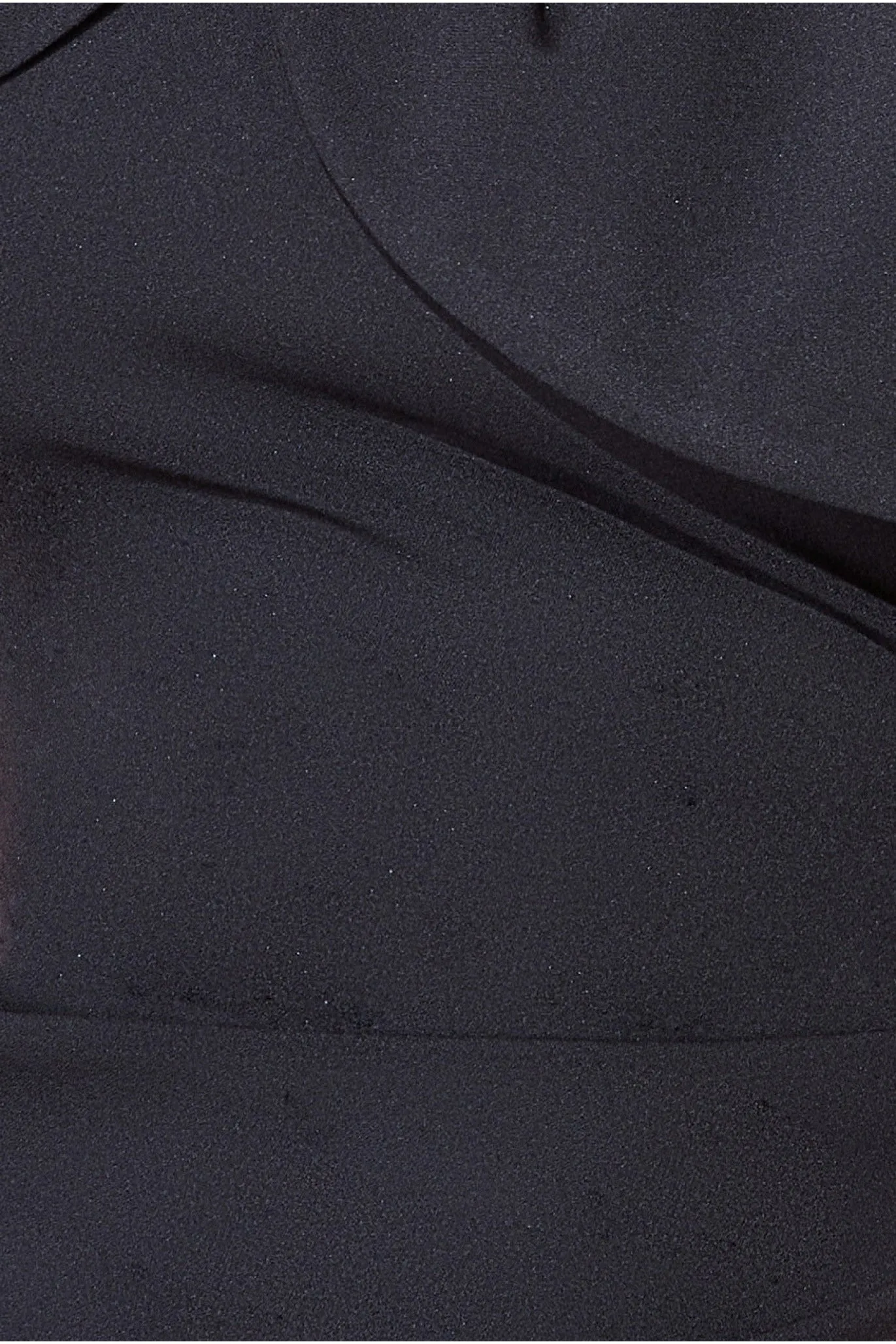 Scuba Crepe Pleated Bardot Maxi - Black by Goddiva sold by Goddiva product image thumbnail 4