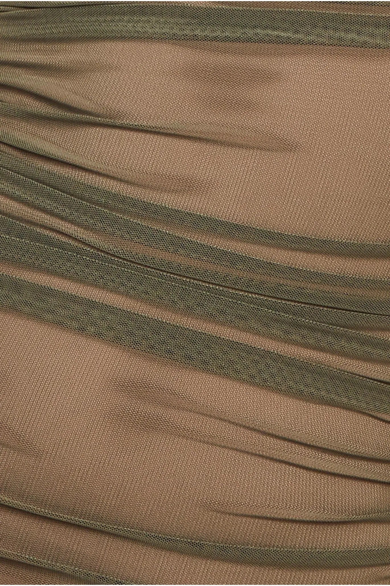 Naked Ruched Bodycon Midi Dress - Khaki by Goddiva sold by Goddiva product image thumbnail 4