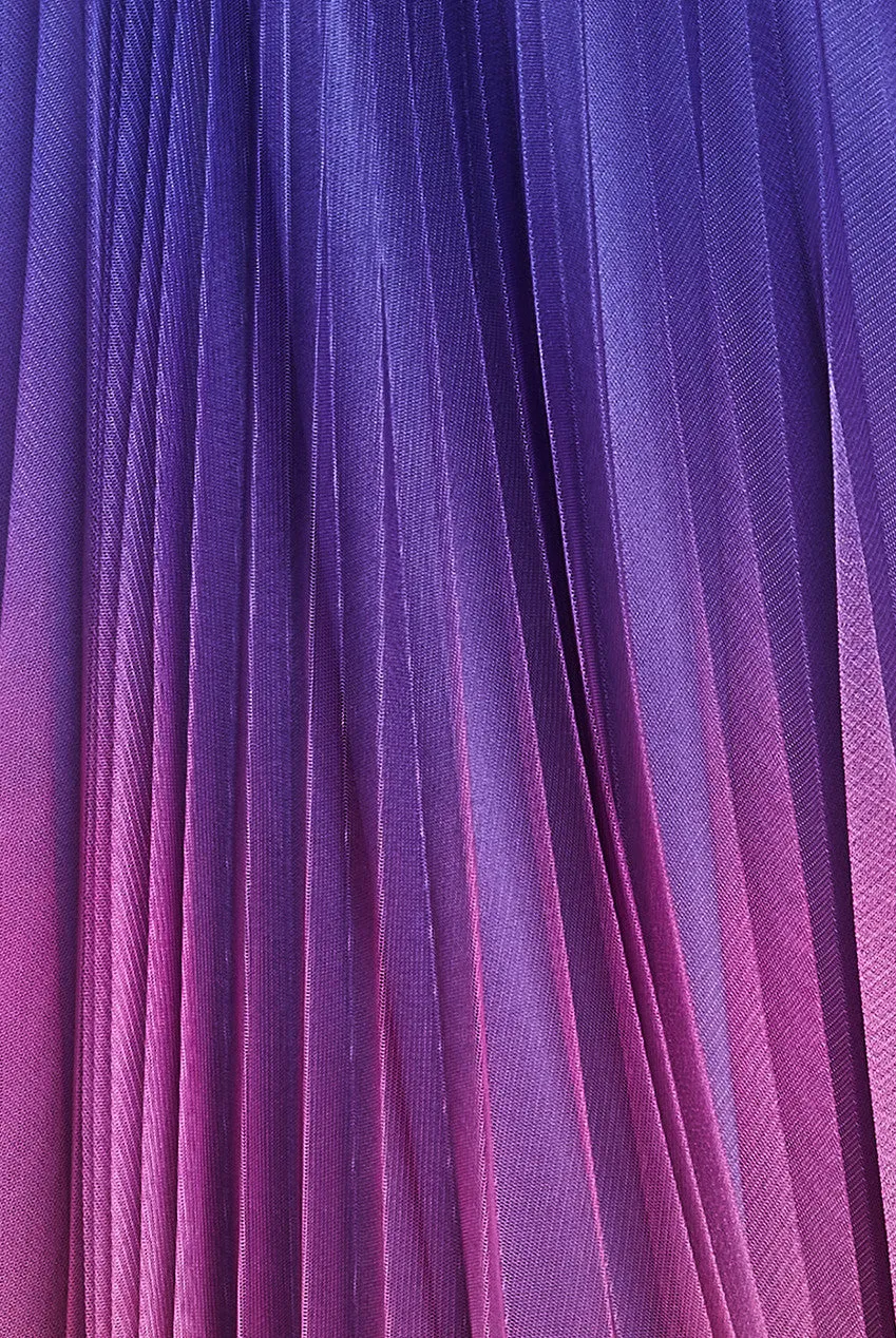 Sleeveless Ombre Pleated Maxi Dress - Navy Ombre by Goddiva sold by Goddiva product image thumbnail 5