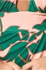 Printed Crossover Midi - Green by Goddiva sold by Goddiva