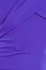 Pleated Bardot Scuba Maxi Dress - Purple by Goddiva sold by Goddiva