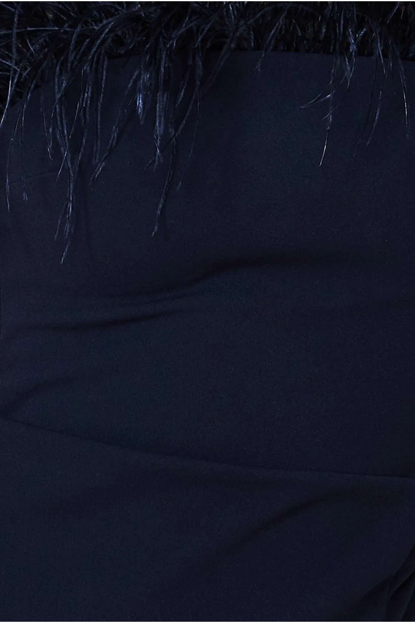 Feather Boobtube Midi Dress - Navy by Goddiva sold by Goddiva product image thumbnail 5