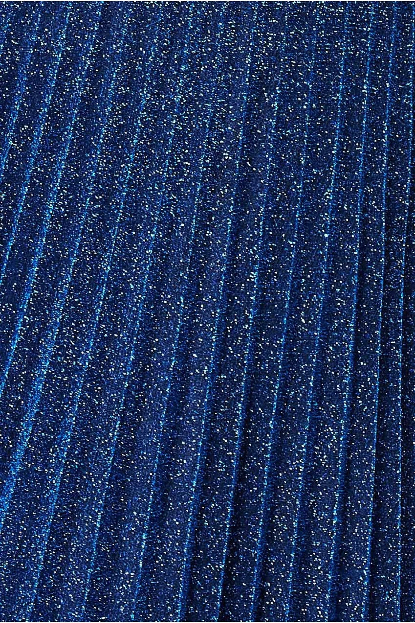 Goddiva Lurex Halterneck Pleated Maxi Dress - Royal Blue sold by Goddiva product image thumbnail 4