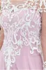 Mesh & Lace Embroidered Bodice Maxi - Blush by Goddiva sold by Goddiva