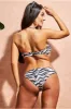 Bow Detail Bikini - Pink Print by Goddiva sold by Goddiva