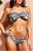 Bow Detail Bikini - Pink Print by Goddiva sold by Goddiva