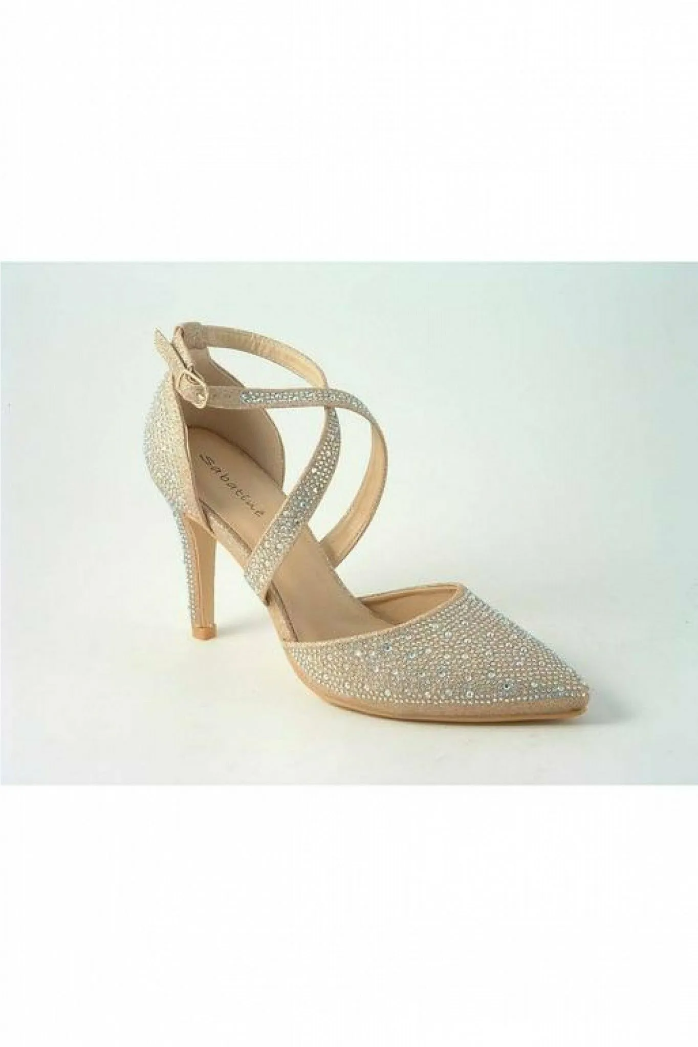 Glitz Shoes Clora Sabatine Diamante Strapped Court Shoe sold by Goddiva product image thumbnail 3