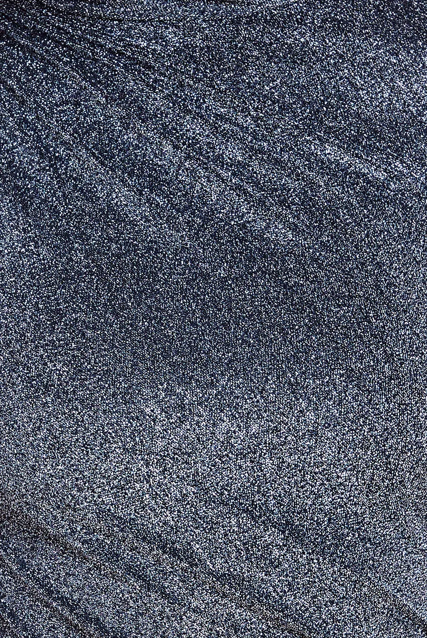 Open Back One Sleeve Lurex Midi - Silver by Goddiva sold by Goddiva product image thumbnail 4