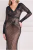 Starburst Sequin Maxi Dress - Black by Goddiva sold by Goddiva