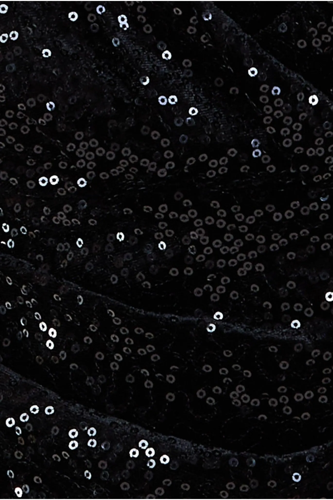 Goddiva Sequin & Velvet Bardot Maxi Dress - Black sold by Goddiva product image thumbnail 4