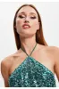 Liquorish Halter Neck Maxi Sequin Dress sold by Goddiva