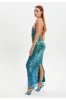 Liquorish Halter Neck Maxi Sequin Dress sold by Goddiva