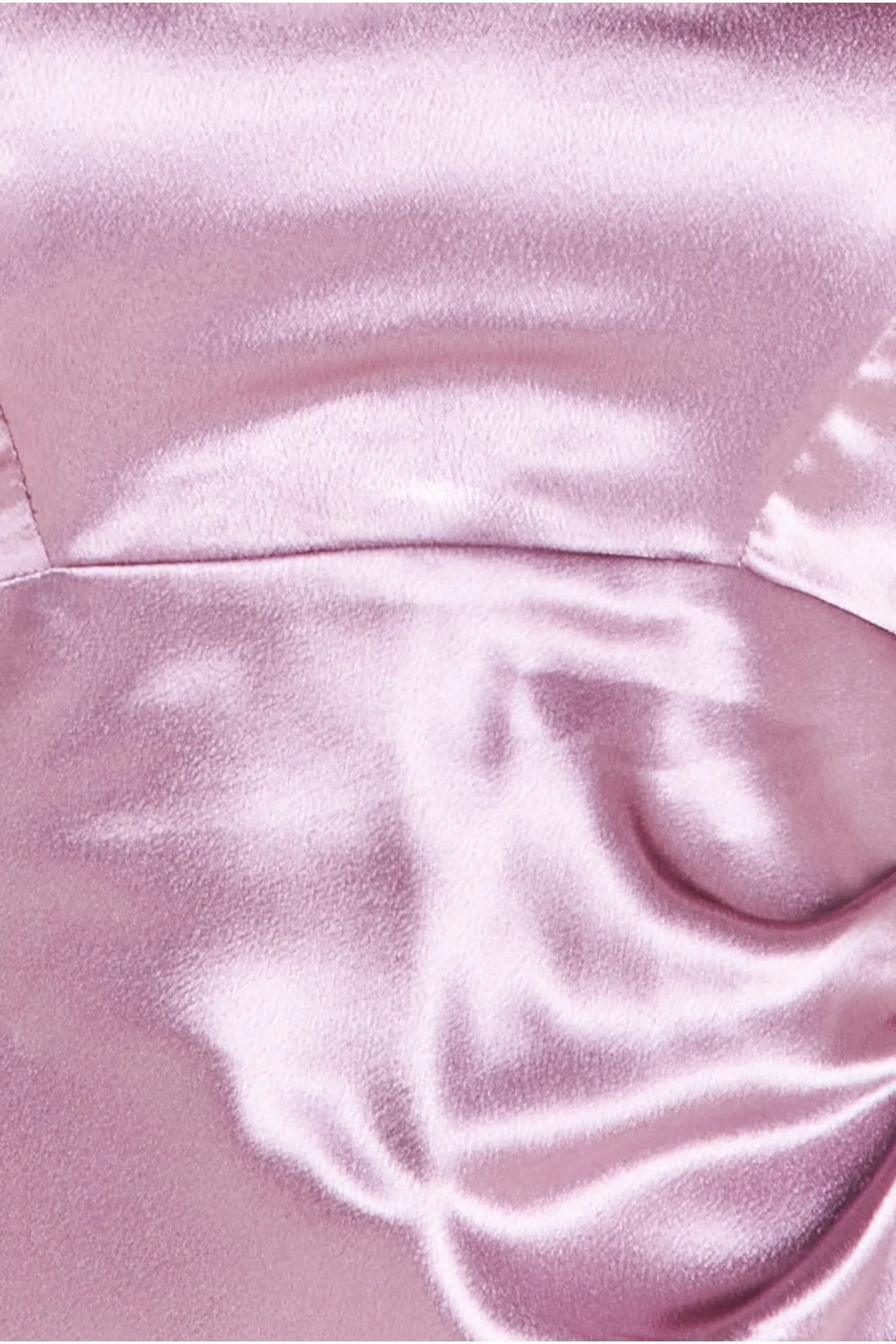 Off Shoulder Satin Maxi With V Neck - Rosepink by Goddiva sold by Goddiva product image thumbnail 4