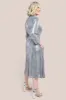 Sequin Skater Shirt - Silver by Goddiva sold by Goddiva