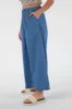 Blue Chambray Pants by Double Second sold by Goddiva