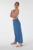 Blue Chambray Pants by Double Second sold by Goddiva