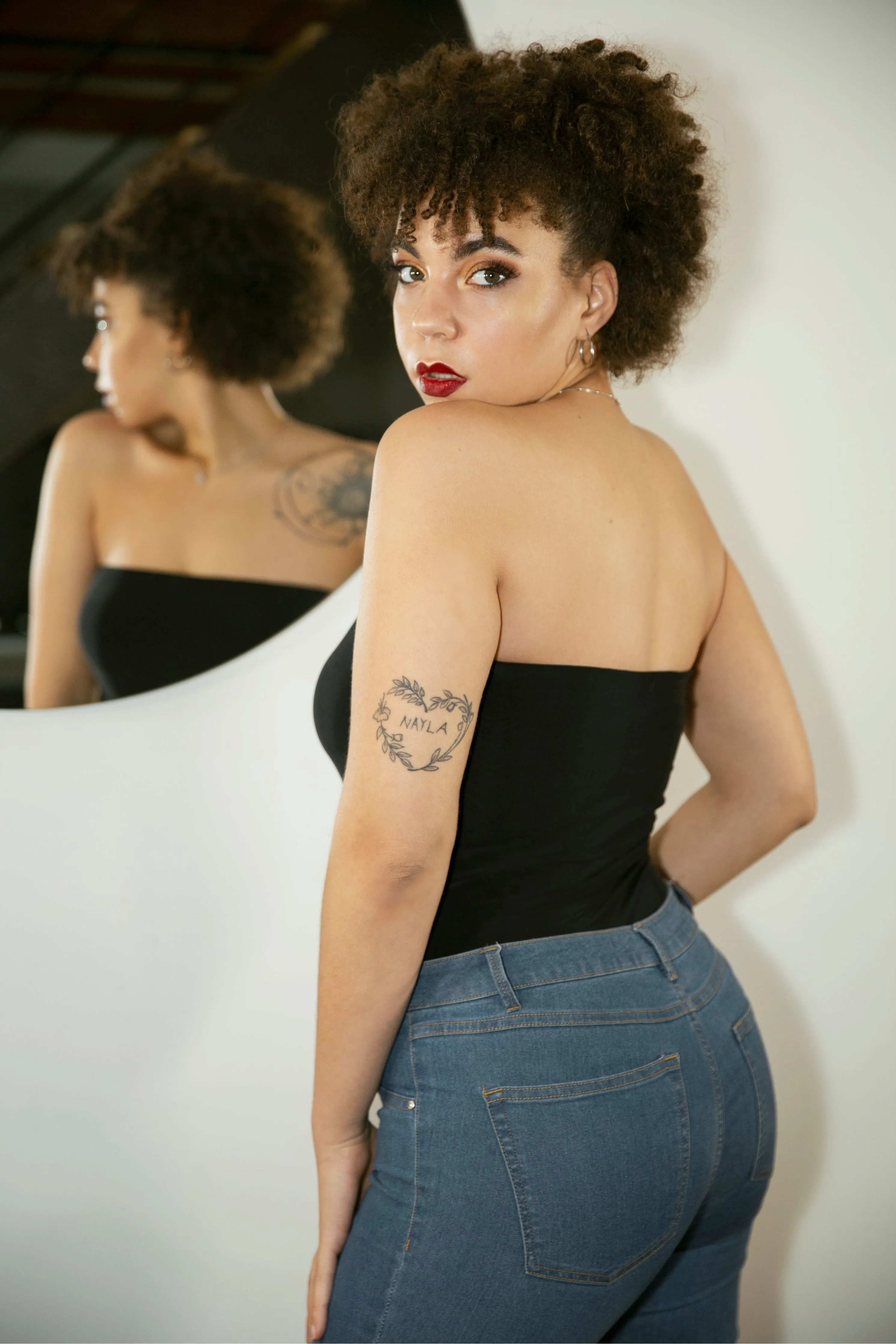 Avinci Bandeau Corset Bodysuit sold by Goddiva product image thumbnail 3