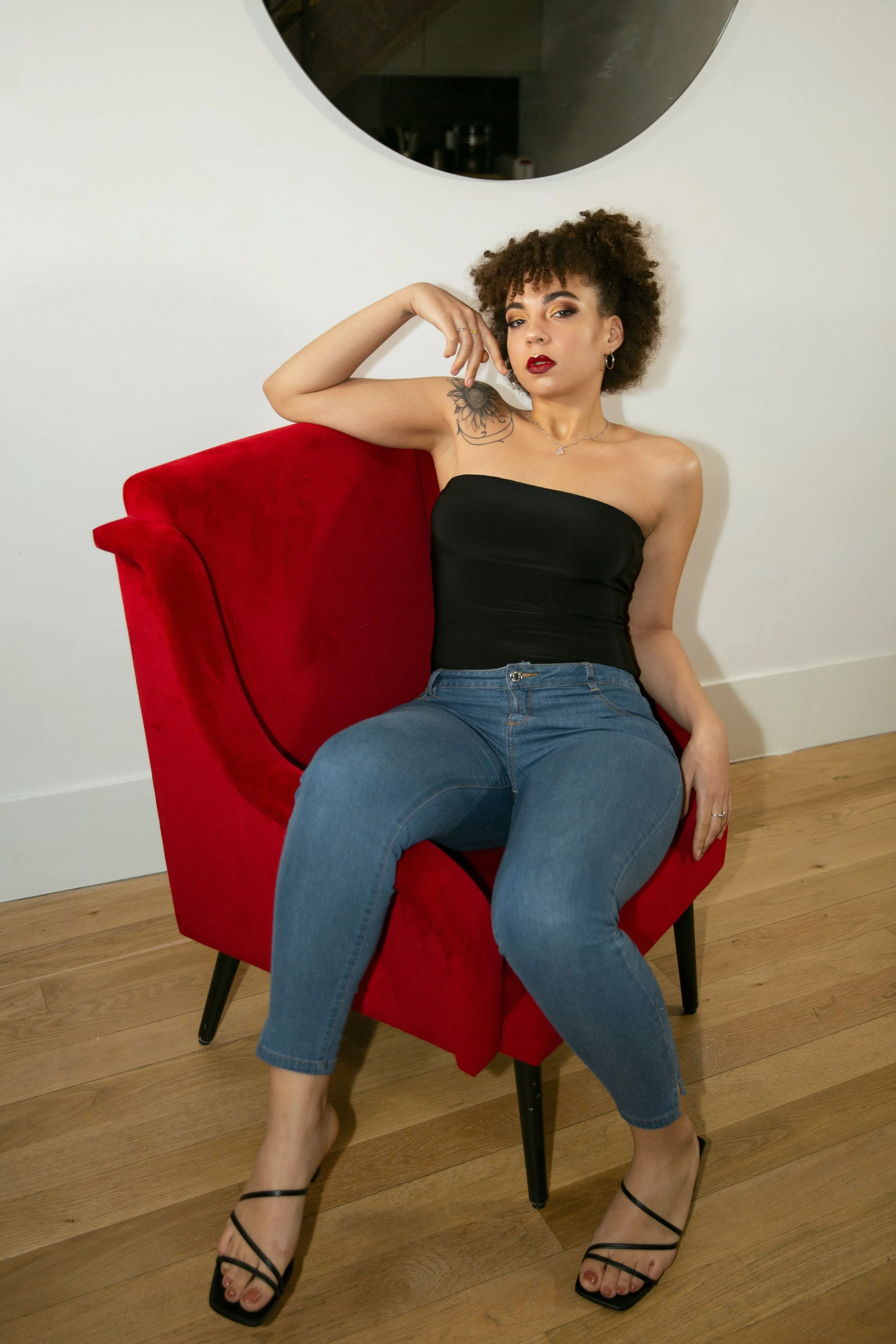 Avinci Bandeau Corset Bodysuit sold by Goddiva product image thumbnail 4