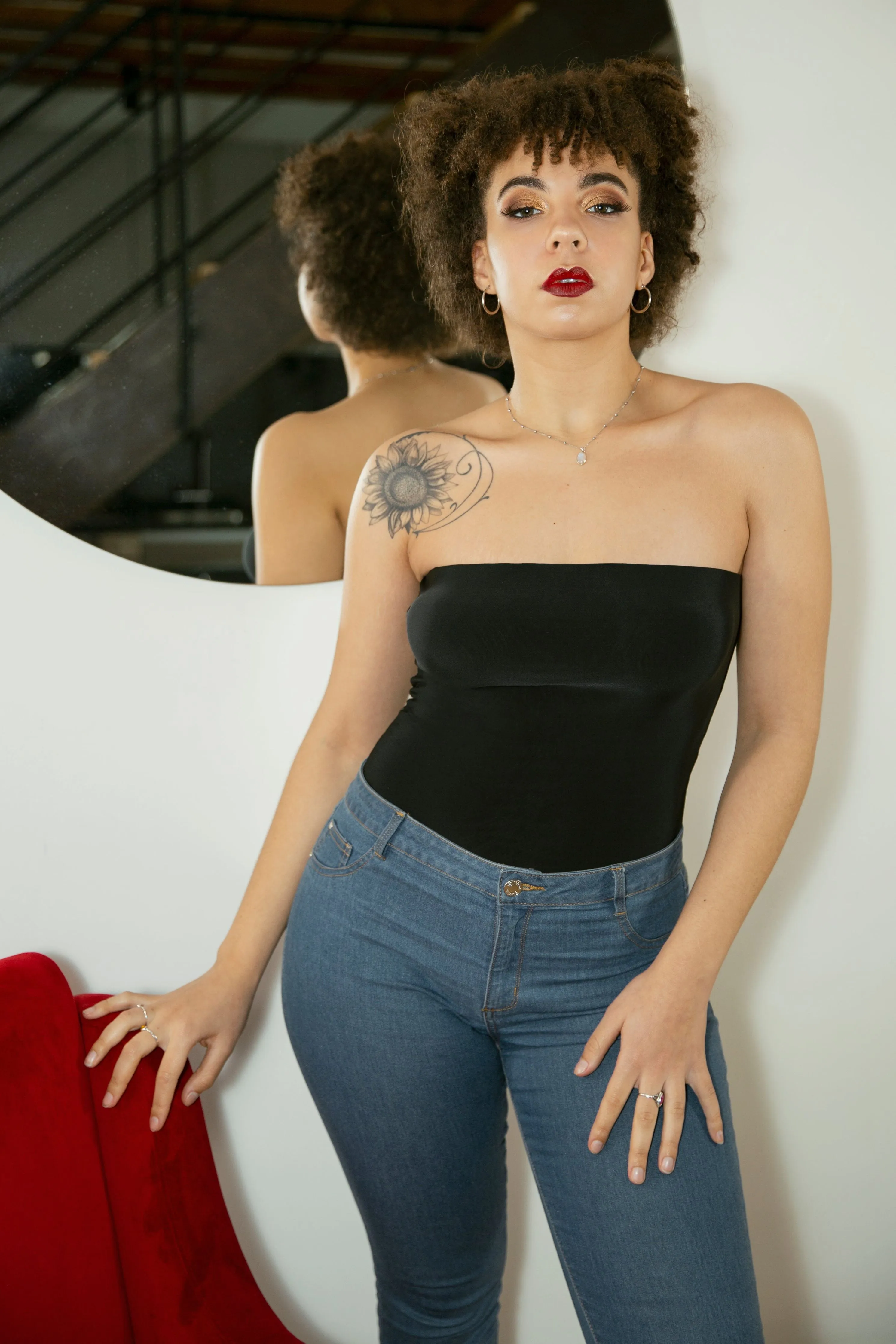 Avinci Bandeau Corset Bodysuit sold by Goddiva