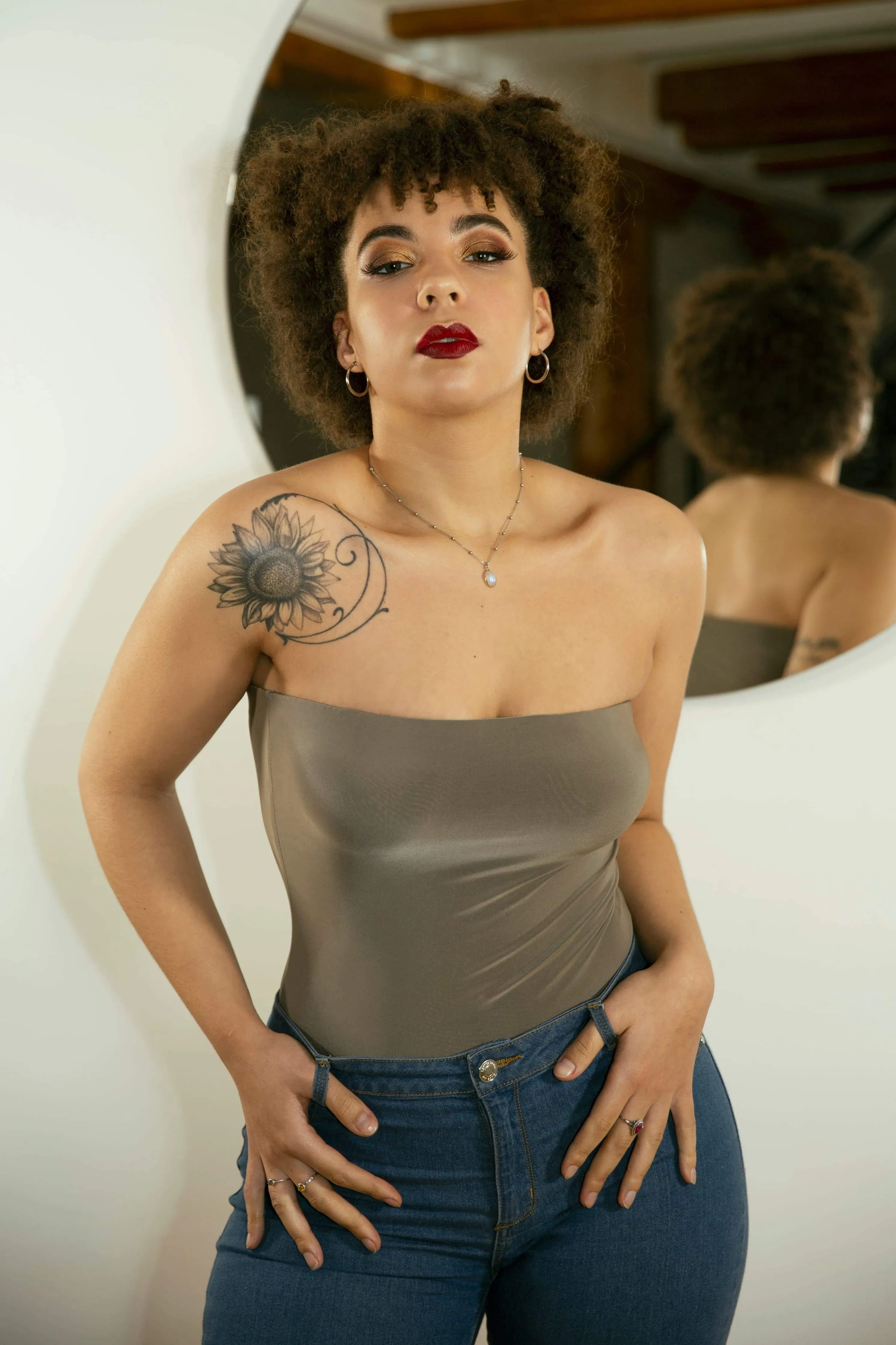 Avinci Bandeau Corset Bodysuit sold by Goddiva product image thumbnail 5