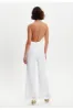 White Sequin Jersey One Shoulder Jumpsuit by Liquorish sold by Goddiva