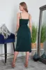 Strappy Tie Side Satin Wrap Dress by Double Second sold by Goddiva