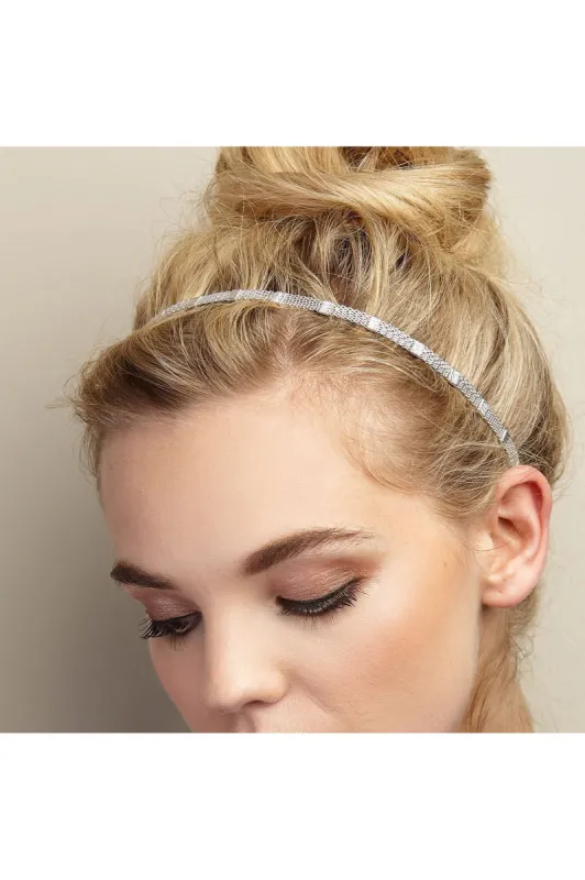 Silver Chain Headband by QueenMee Accessories sold by Goddiva