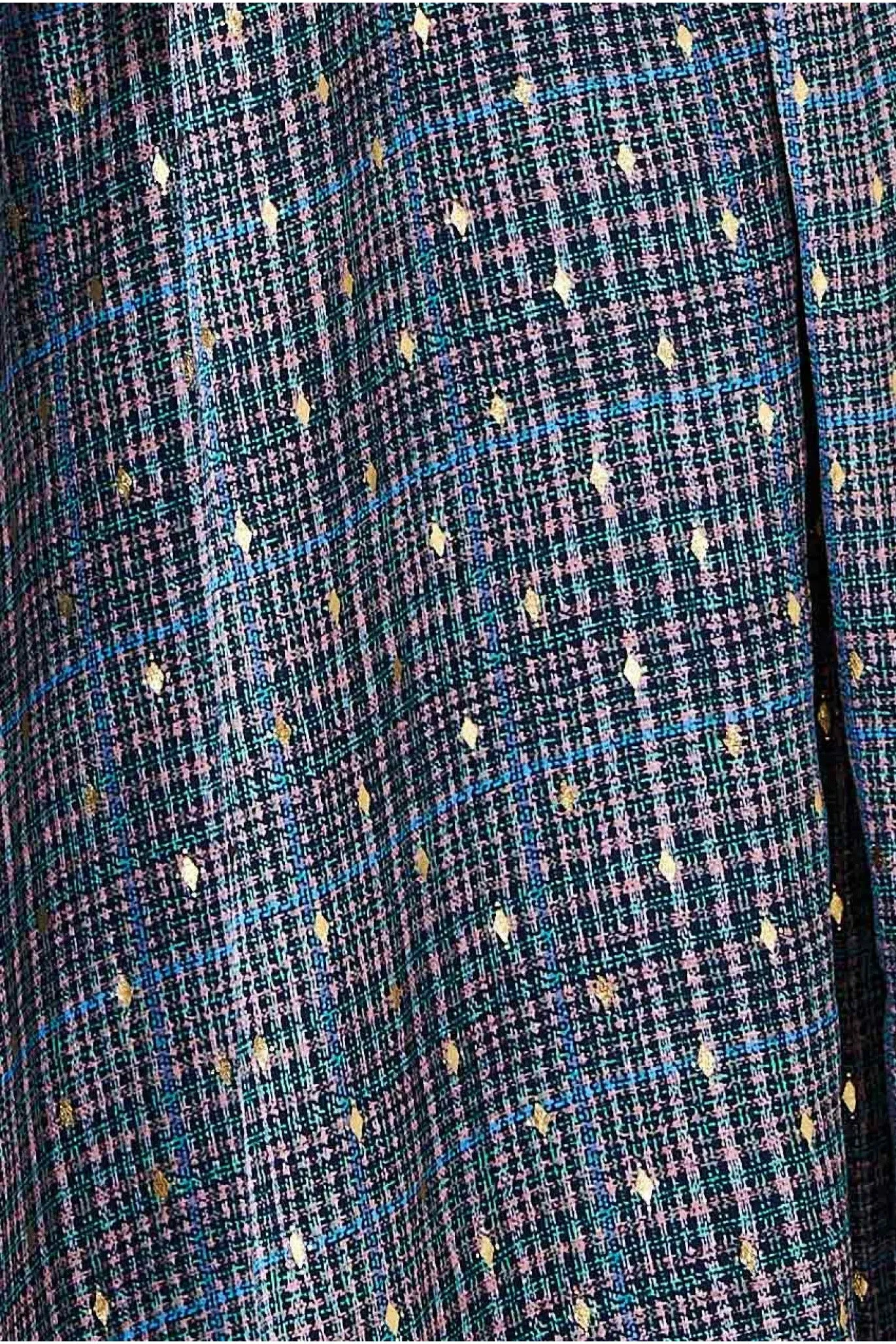 Long Sleeve Midi Shirred Waistband - Check Print by Goddiva sold by Goddiva product image thumbnail 5