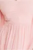 Chiffon Off The Shoulder Maxi With Cape Sleeves - Blush by Goddiva sold by Goddiva
