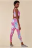 Tie-dye Crop Top With Leggings Set - Pinkblue by Cosmochic sold by Goddiva