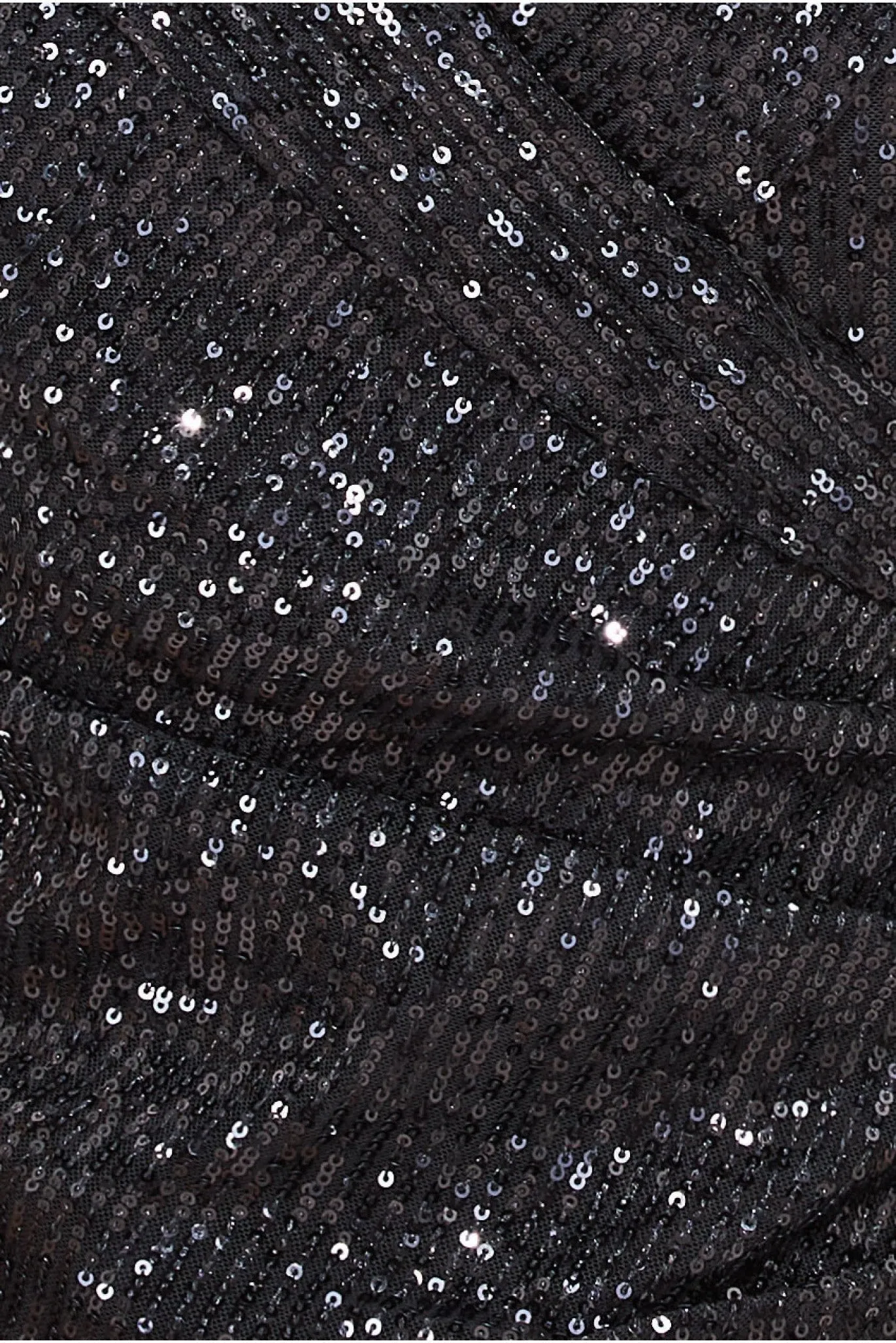 Bardot Sequin Pleated Maxi Dress - Black by Goddiva sold by Goddiva product image thumbnail 4