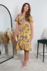 Double Second Yellow Printed Midi Wrap Dress sold by Goddiva