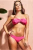 Bow Detail Bikini - Cerise by Goddiva sold by Goddiva