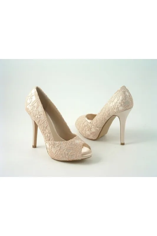 Glitz Shoes Glamour N Glitz Millie Champagne sold by Goddiva
